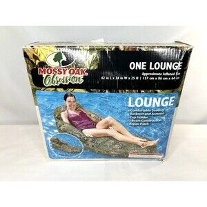 Mossy Oak Camo Pool Tube Float Inter Tube Lounge Chair